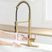 Touchless Stainless Steel 2-Function Pull-out Kitchen Sink Faucet