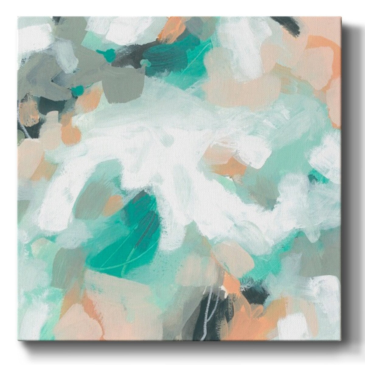 Tourmaline Swirl II-Gallery Wrapped Canvas