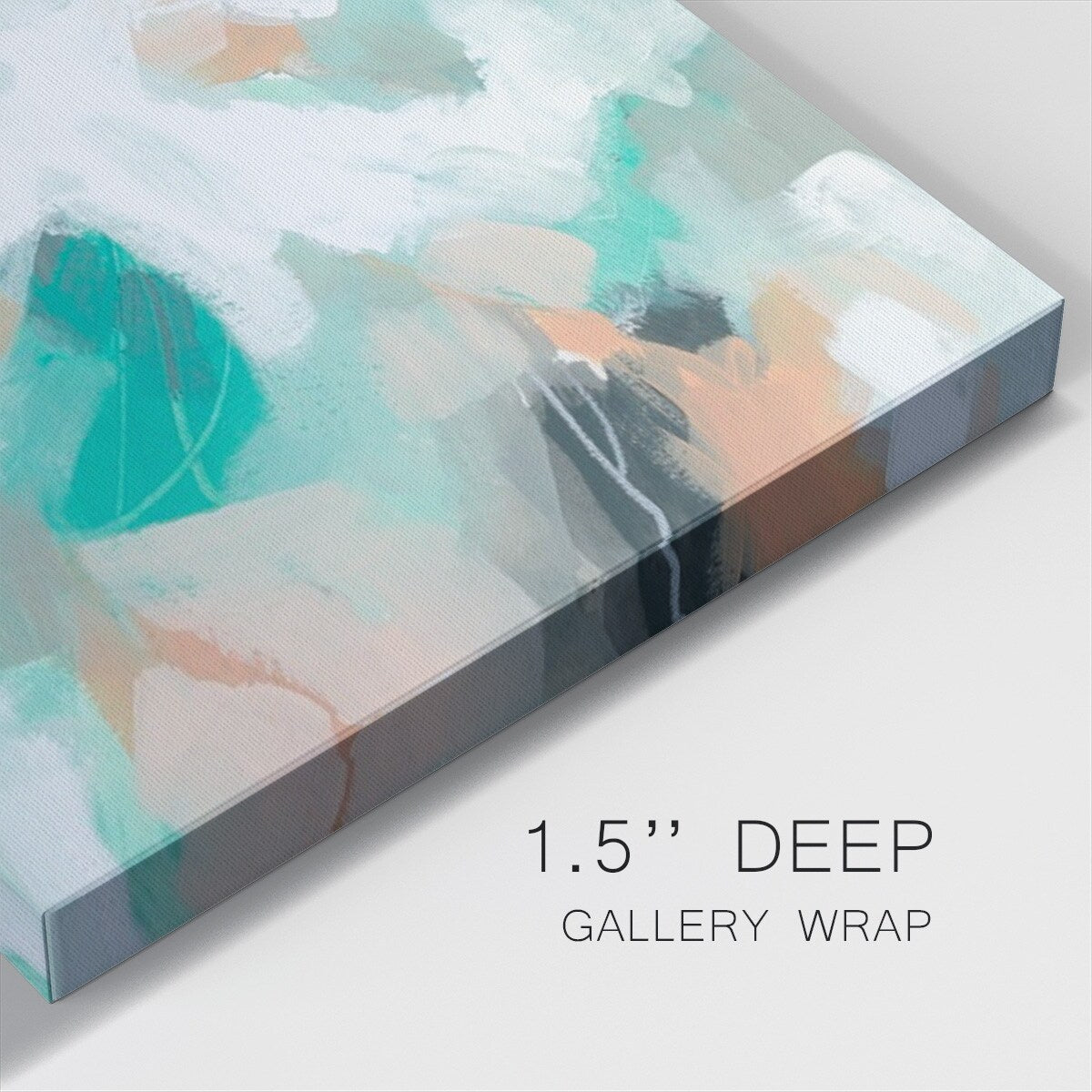 Tourmaline Swirl II-Gallery Wrapped Canvas