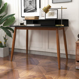 Townes Mid-Century Modern Rectangular Solid Wood Desk
