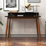 Townes Mid-Century Modern Rectangular Solid Wood Desk