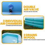Toysical Inflatable Pool with Air Pump-118 x 72 x 22 Above Ground Pool