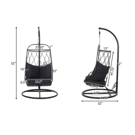 Tracey Indoor/Outdoor Hanging Chair with Stand by Christopher Knight Home