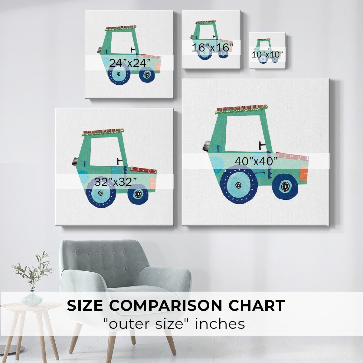 Tractor II-Gallery Wrapped Canvas