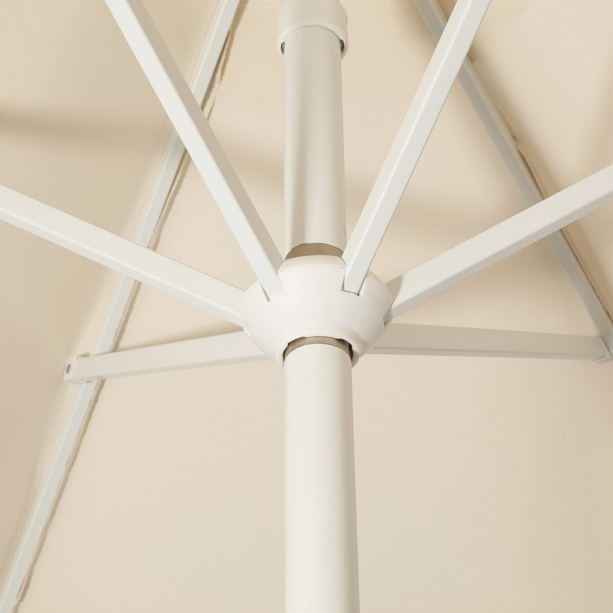 Tracy 9 ft. Classic Cottage Tassel Market Patio Umbrella with Auto-Tilt, Crank, Wind Vent and UV Protection, by JONATHAN Y