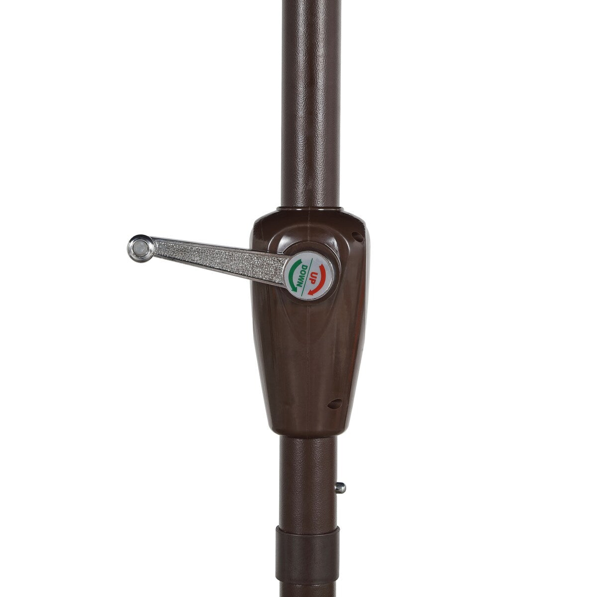 Tracy 9 ft. Classic Cottage Tassel Market Patio Umbrella with Auto-Tilt, Crank, Wind Vent and UV Protection, by JONATHAN Y