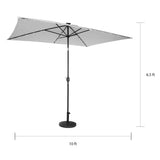 Trademark Innovations Solar LED Patio Umbrella