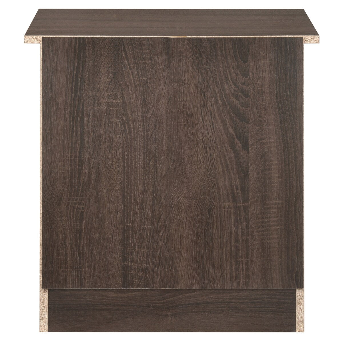 Traditional 22-in Wenge 3-Drawer Wood Nightstand with Rectangle Metal Pull