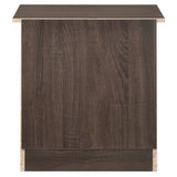 Traditional 22-in Wenge 3-Drawer Wood Nightstand with Rectangle Metal Pull