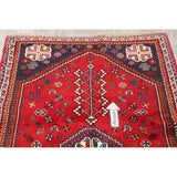 Traditional Abadeh Shiraz Persian Hand Made Tribal Area Rug Red - 5'2" x 3'7"