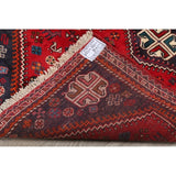 Traditional Abadeh Shiraz Persian Hand Made Tribal Area Rug Red - 5'2" x 3'7"