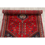 Traditional Abadeh Shiraz Persian Hand Made Tribal Area Rug Red - 5'2" x 3'7"