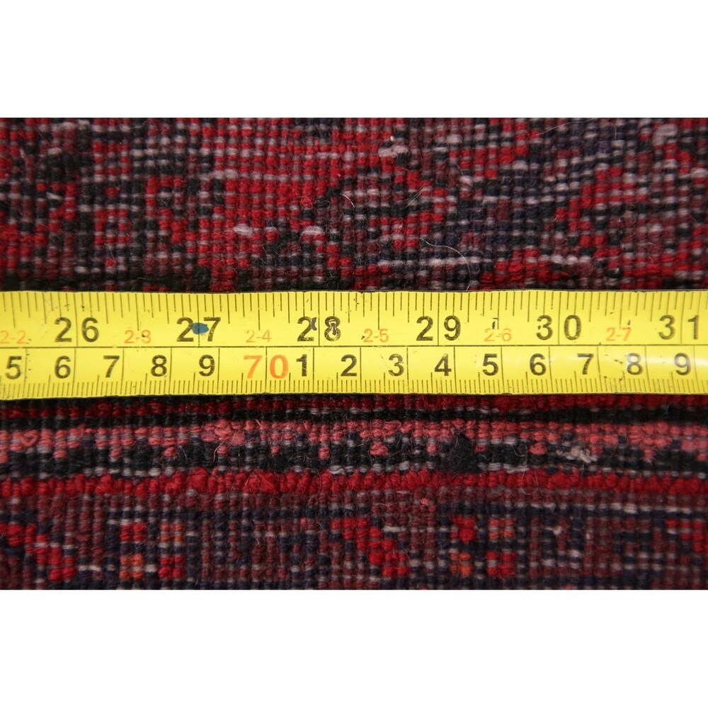 Traditional Balouch Afghan Carpet Hand Knotted Wool Oriental Area Rug - 6'11" x 3'7"
