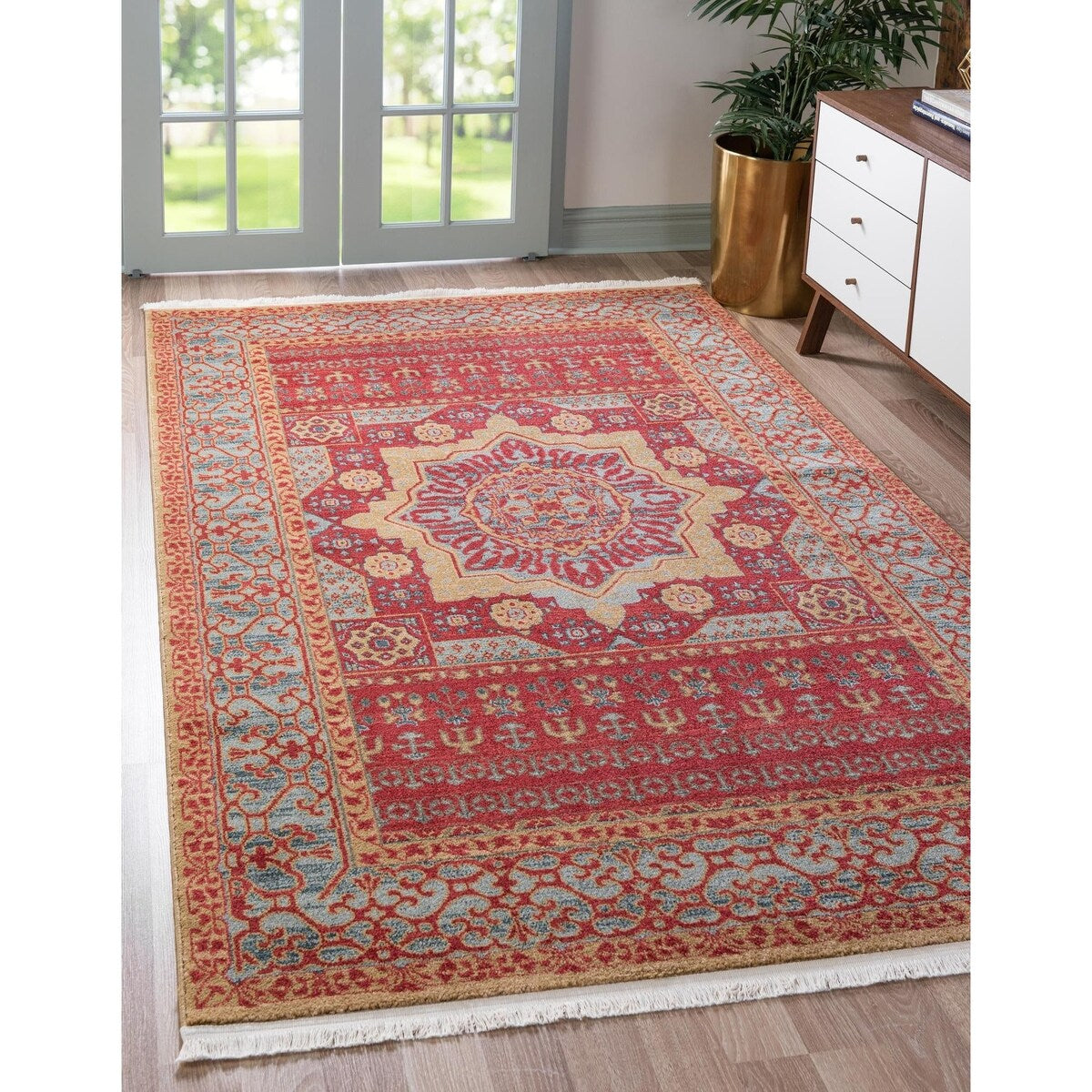 Traditional Cassia Collection Area Rug