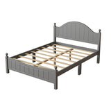Traditional Concise Style Solid Wood Platform Bed