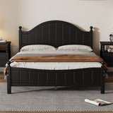 Traditional Concise Style Solid Wood Platform Bed