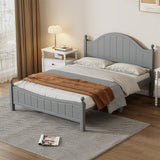 Traditional Concise Style Solid Wood Platform Bed