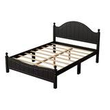 Traditional Concise Style Solid Wood Platform Bed