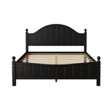 Traditional Concise Style Solid Wood Platform Bed