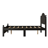 Traditional Concise Style Solid Wood Platform Bed