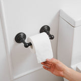 Traditional Double Post Spring Wall Mounted Towel Bar Toilet Paper Holder