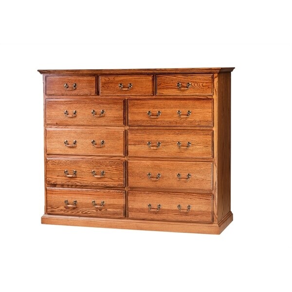 Traditional Eleven Drawer Dresser 60W X 48H X 18D
