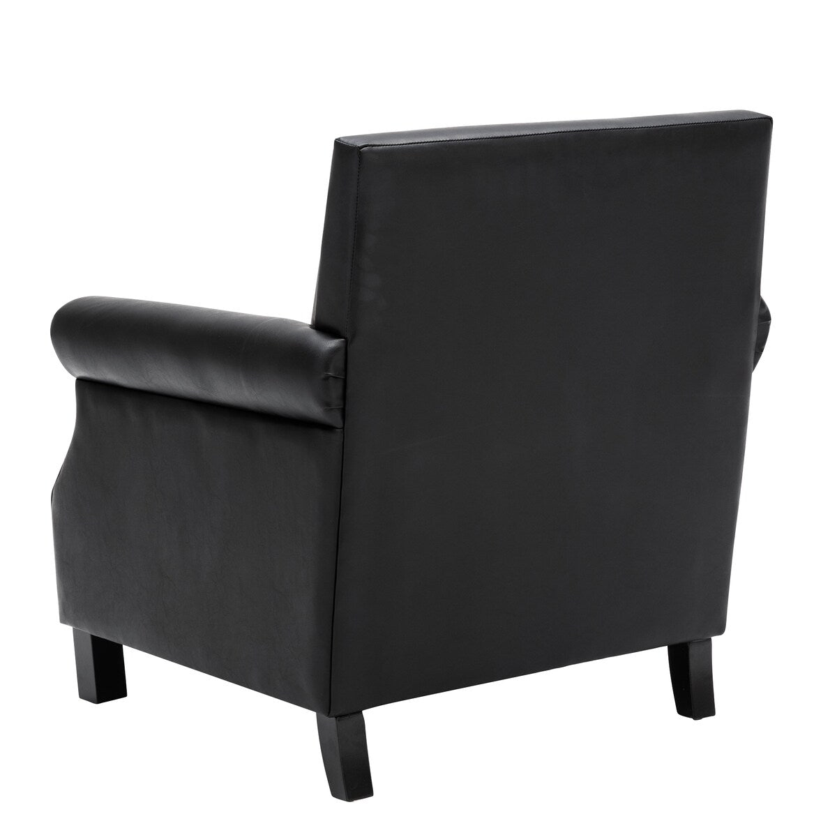Traditional Fabric Upholstered Club Chair with Nailhead Trim,Brown
