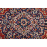 Traditional Floral Mashad Persian Red Area Rug Wool Hand-knotted - 9'9" x 12'7"