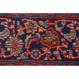 Traditional Floral Mashad Persian Red Area Rug Wool Hand-knotted - 9'9" x 12'7"