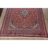 Traditional Floral Mashad Persian Red Area Rug Wool Hand-knotted - 9'9" x 12'7"
