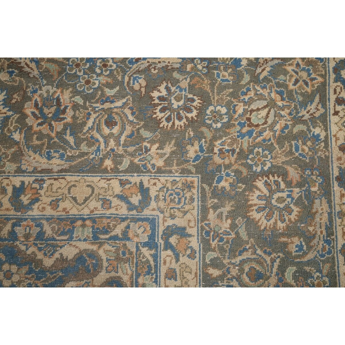 Traditional Floral Najafabad Persian Large Vintage Wool Carpet - 9'7" x 16'0"