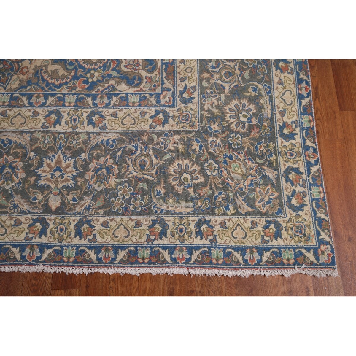 Traditional Floral Najafabad Persian Large Vintage Wool Carpet - 9'7" x 16'0"