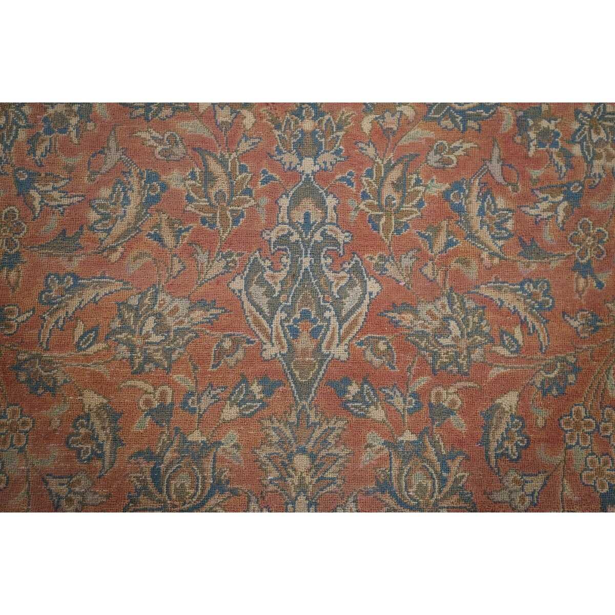 Traditional Floral Najafabad Persian Large Vintage Wool Carpet - 9'7" x 16'0"