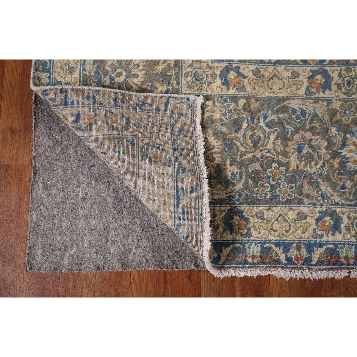 Traditional Floral Najafabad Persian Large Vintage Wool Carpet - 9'7" x 16'0"