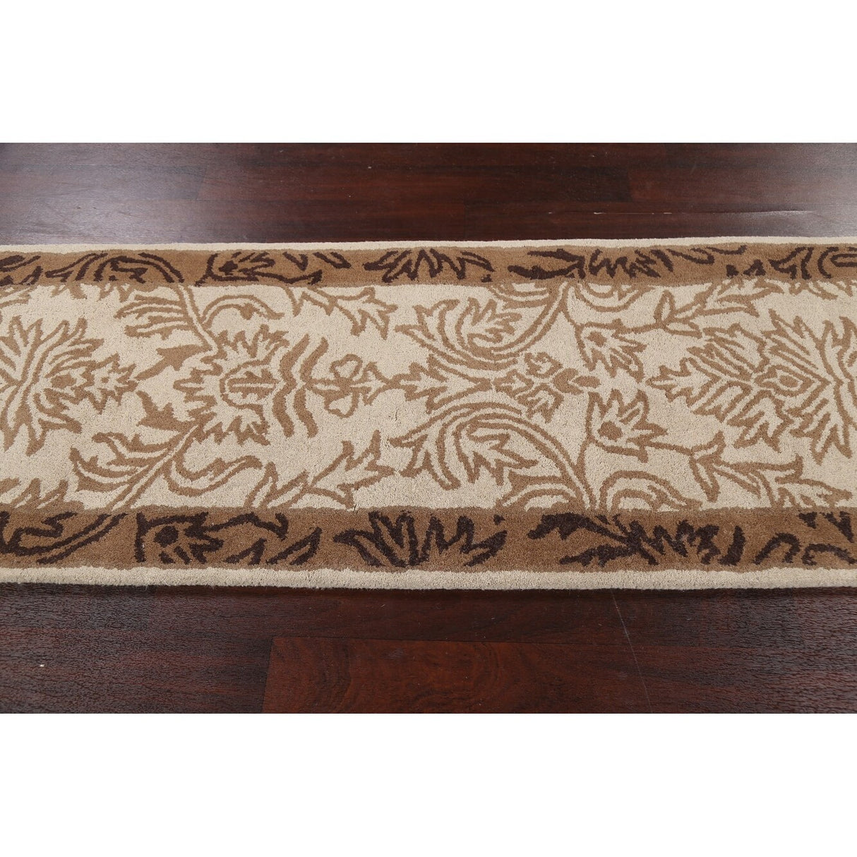 Traditional Floral Oriental Hallway Runner Rug Wool Hand-tufted Carpet - 2'7" x 9'10"
