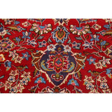 Traditional Floral Red Kashan Persian Area Rug Wool Hand-Knotted - 6'6" x 9'7"