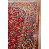 Traditional Floral Red Kashan Persian Area Rug Wool Hand-Knotted - 6'6" x 9'7"