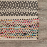 Sevita Geometric Chindi Area Rug