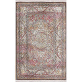 Traditional Geometric Distressed Oriental Turkish Area Rug Living Room