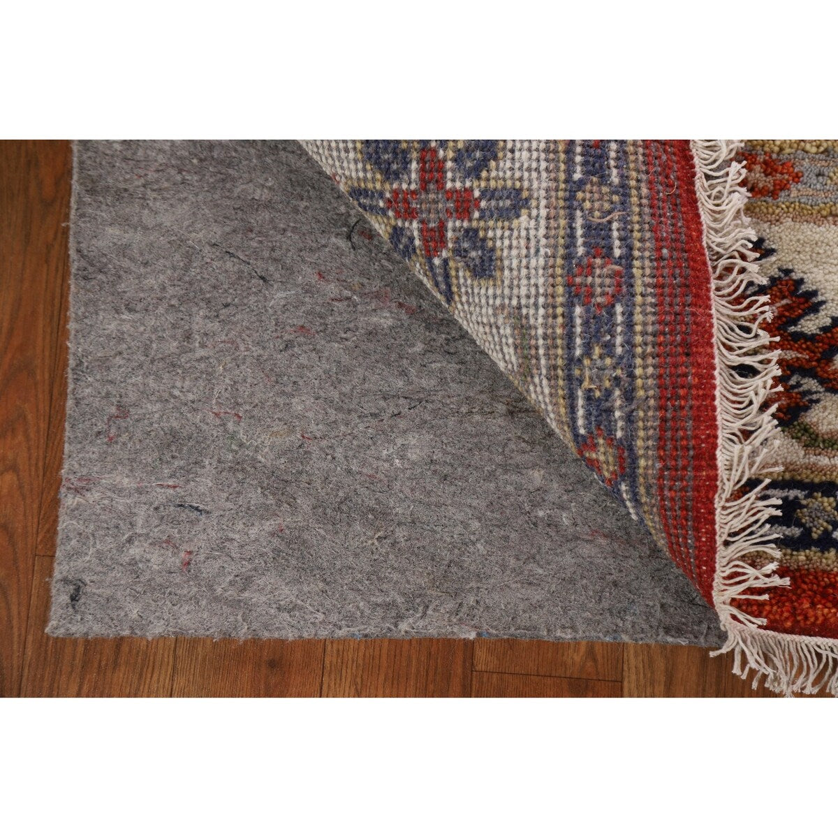 Traditional Geometric Kazak Oriental Area Rug Hand-knotted Wool Carpet - 5'2" x 7'11"