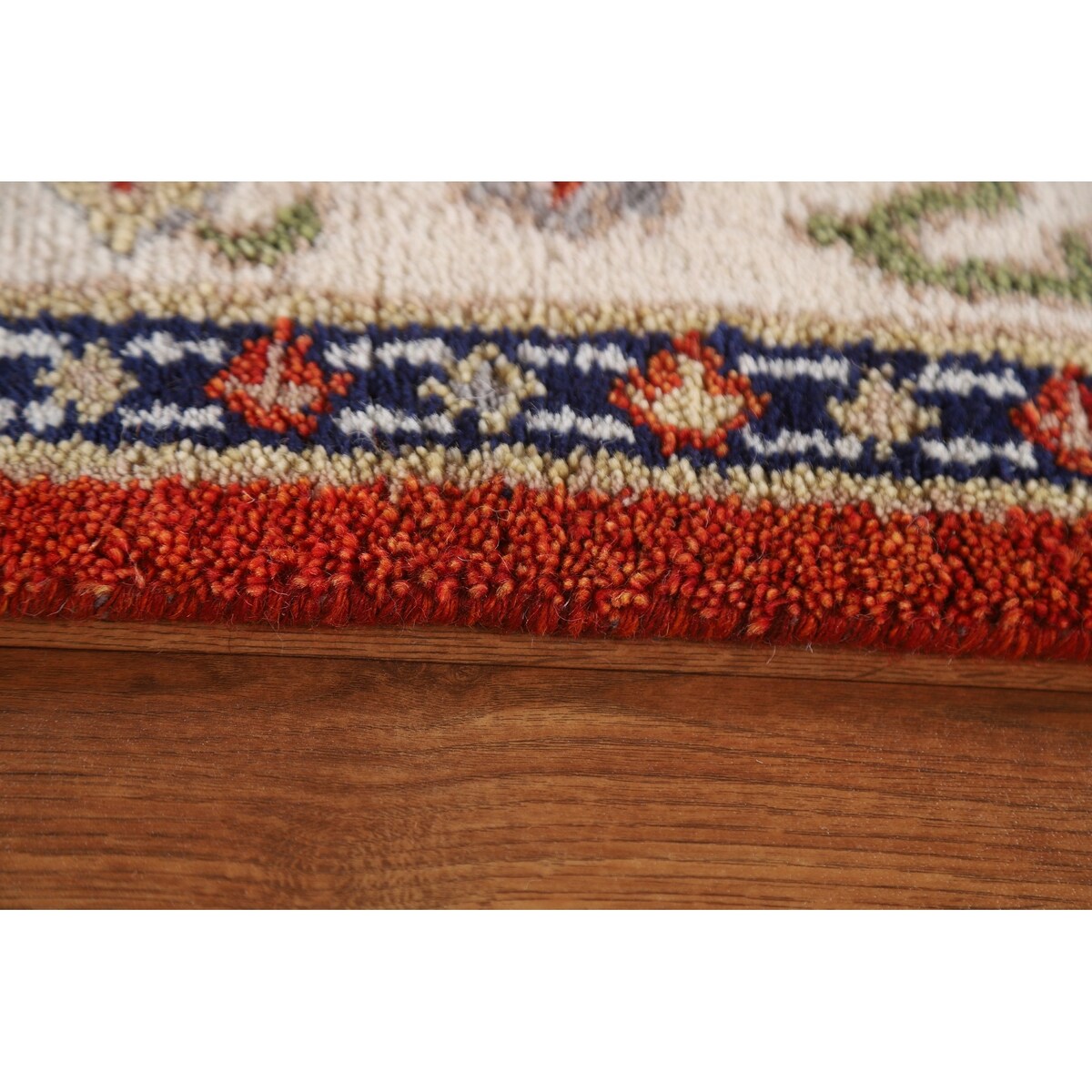 Traditional Geometric Kazak Oriental Area Rug Hand-knotted Wool Carpet - 5'2" x 7'11"