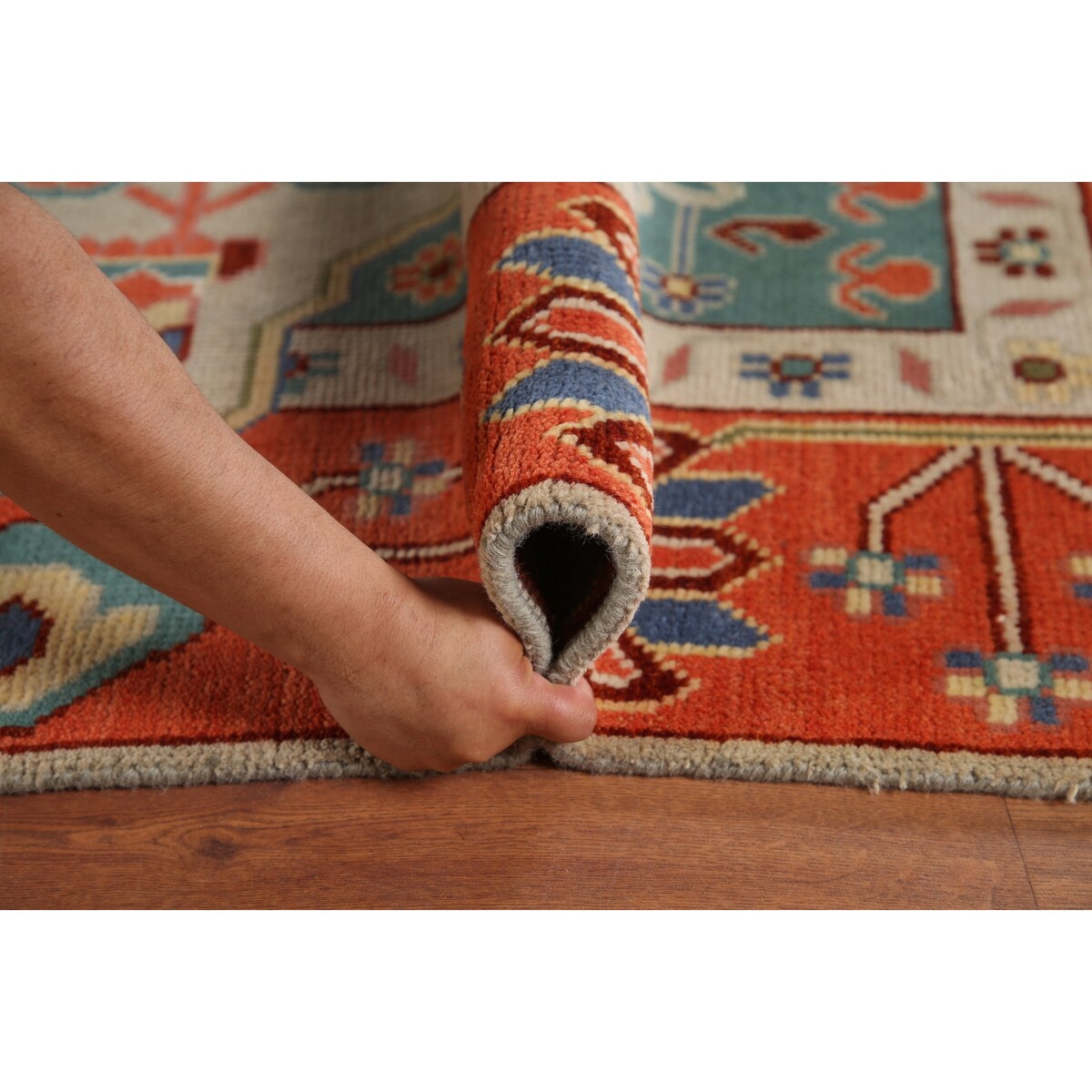 Traditional Green Heriz Serapi Oriental Rug Hand-Knotted Wool Carpet - 8'11"x 11'9"