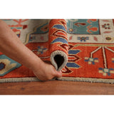Traditional Green Heriz Serapi Oriental Rug Hand-Knotted Wool Carpet - 8'11"x 11'9"
