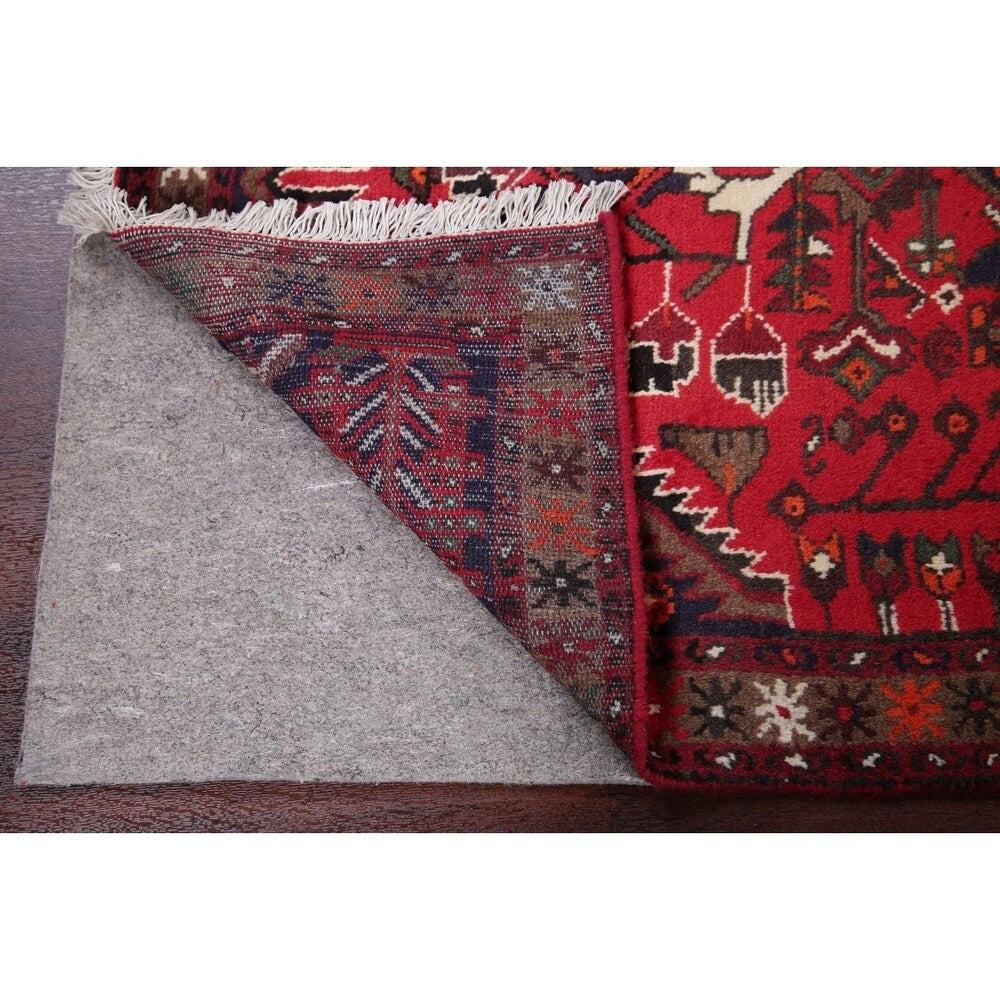 Traditional Hamedan Oriental Hand Knotted Persian Wool Area Rug - 5'1" x 3'2"