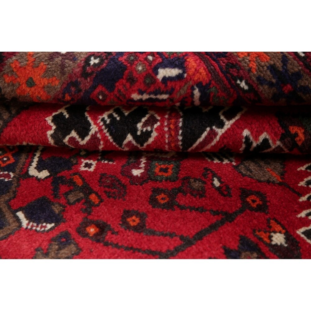 Traditional Hamedan Oriental Hand Knotted Persian Wool Area Rug - 5'1" x 3'2"