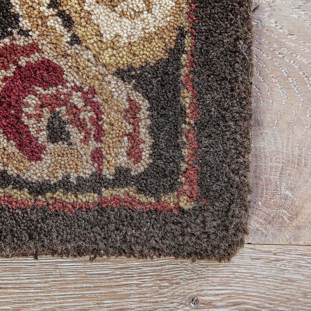 Juliette Handmade Floral Brown/ Multicolor Area Rug (3'6" X 5'6") - 3'6" x 5'6"