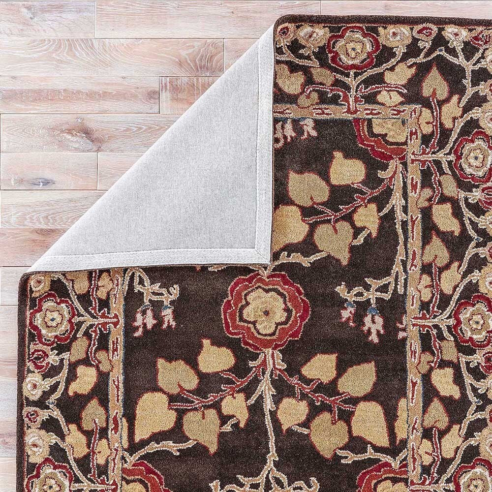 Juliette Handmade Floral Brown/ Multicolor Area Rug (3'6" X 5'6") - 3'6" x 5'6"