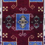 Handmade Kazak Wool Rug (India) - 2'2 x 4'