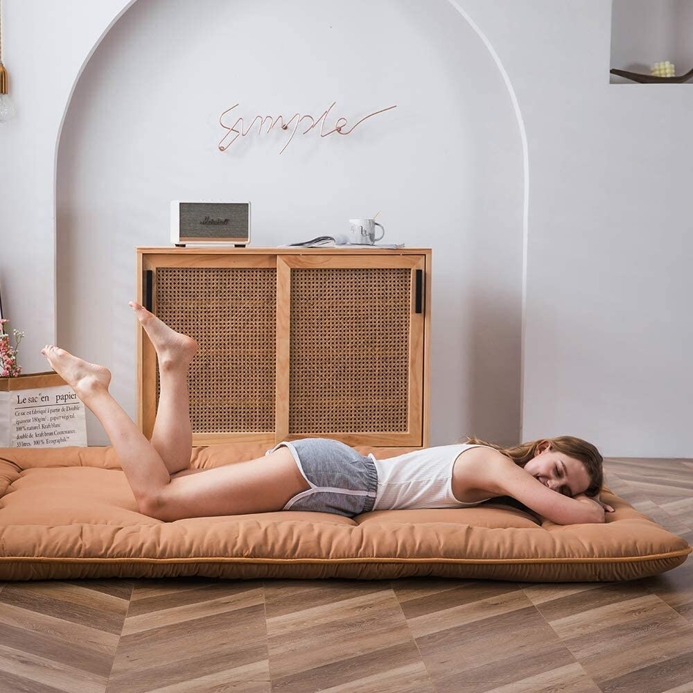 Traditional Japanese Foldable Portable Floor Futon Mattress Overstock