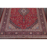 Traditional Kashan Hand Knotted Vintage Wool Oriental Persian Area Rug - 13'6" x 10'5"